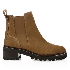 See by Chloe Mallory Suede Chelsea Boots Lug Sole